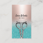 Friseursteine Rosa Rose Rodelbahn mit Aussicht Visitenkarte (Vorderseite)