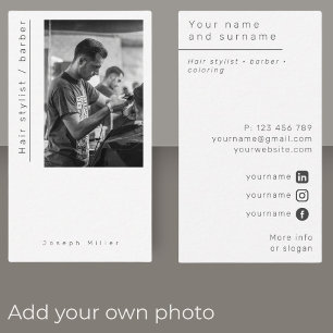 Friseurstudio Foto Business Car Visitenkarte