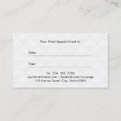 Friseurstylist Moderne Abstrakte geometrische Funk Terminkarte (Rückseite)