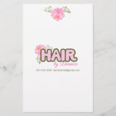 Friseurstylist-Salon-Preisliste Flyer (Hinten)