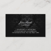 Friseurstylisten - Moderne Monogrammschere und Com Visitenkarte (Rückseite)