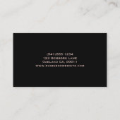 Friseurstylistin Salon Tools Beauty Business Card Visitenkarte (Rückseite)