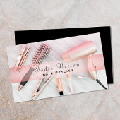 Friseurstylistin Salon Tools Beauty Business Card Visitenkarte