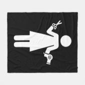 Friseursymbol Fleecedecke (Vorderseite (Horizontal))