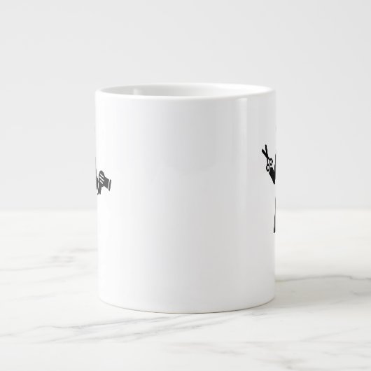 Friseursymbol Jumbo-Tasse (Vorderseite)