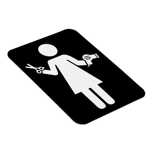 Friseursymbol Magnet (Rechte Seite)