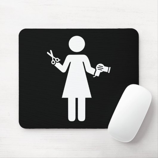 Friseursymbol Mousepad (Mit Mouse)