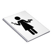 Friseursymbol Notizblock (Rechte Seite)