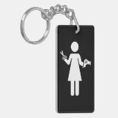Friseursymbol Schlüsselanhänger (Vorderseite links)