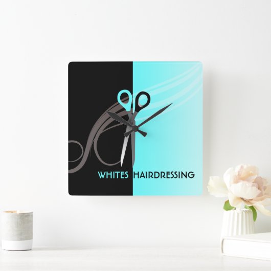 Friseuruhr Quadratische Wanduhr (Zuhause)