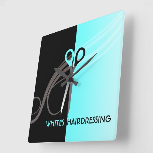 Friseuruhr Quadratische Wanduhr (Winkel)