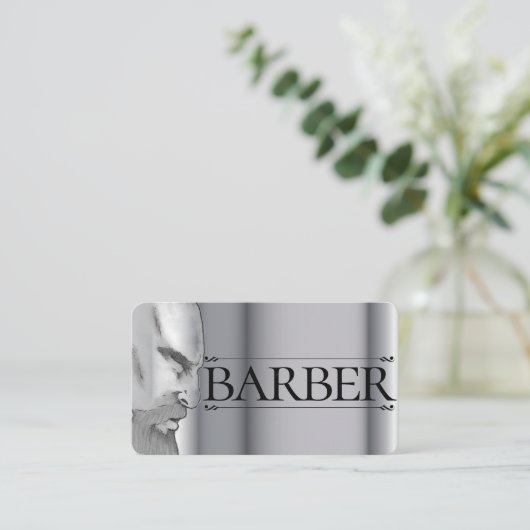 Friseurvorlage Visitenkarte (Stehend Vorderseite)