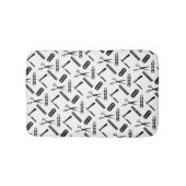 Friseurwerksmuster Badematte (Vorderseite)