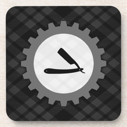 Friseurwerkstatt Getränkeuntersetzer (Vorderseite)