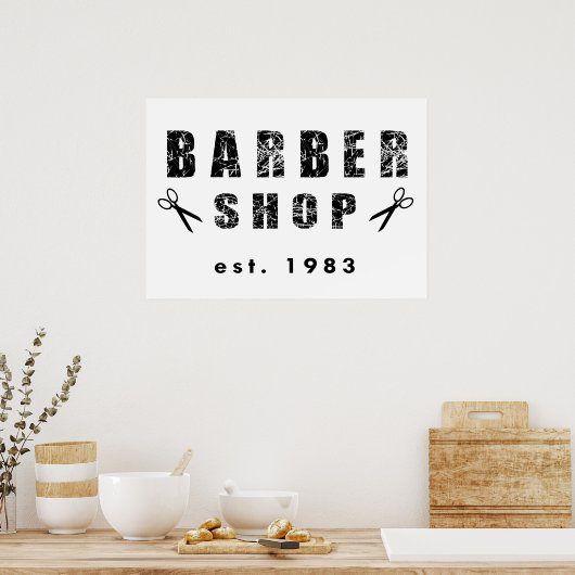 Friseurwerkstatt Poster (Küche)