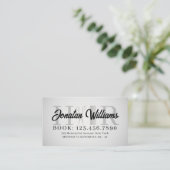 Friseurwerkzeuge inspiriert beruflich visitenkarte (Stehend Vorderseite)