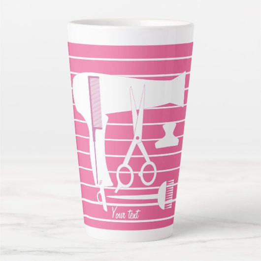 Friseurwerkzeuge Milchtasse (Vorderseite)