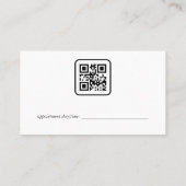 Friseurwerkzeuge | Qr Code | Ernennung Terminkarte (Rückseite)
