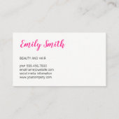 Friseurwerkzeuge Visitenkarte (Rückseite)