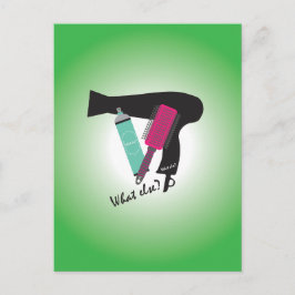 Friseurwerkzeuge - Was sonst noch? Postkarte