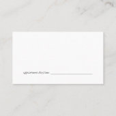 Friseurwerkzeuge | Wood Appt Terminkarte (Rückseite)