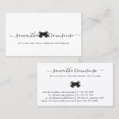 Friseurzubehör online handgefertigte Boutiquen Visitenkarte (Vorne/Hinten)