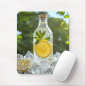 Frishe gekühlte Zitrone in einer Flasche Mousepad (Mit Mouse)
