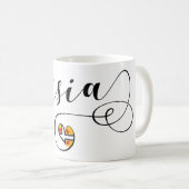 Frisia Flag Herz, Frisianer Kaffeetasse (VorderseiteRechts)