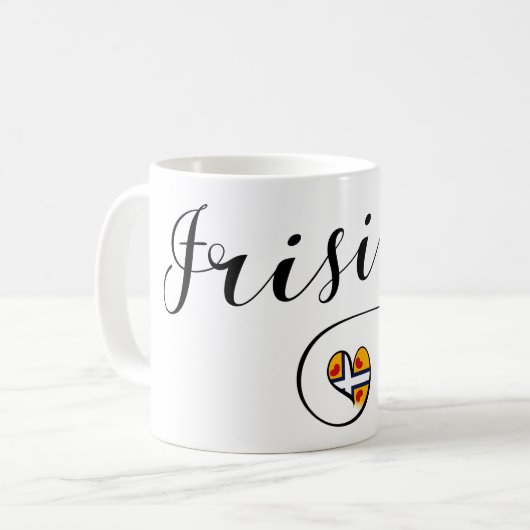 Frisia Flag Herz, Frisianer Kaffeetasse (Vorderseite Links)