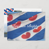 Frisian Flag Fryslân Boppe Postcard Kaart Postkarte (Vorne/Hinten)