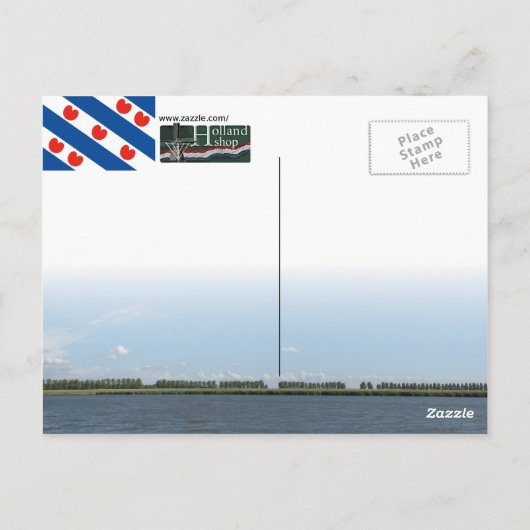 Frisian Flag Fryslân Boppe Postcard Kaart Postkarte (Rückseite)