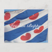 Frisian Flag Fryslân Boppe Postcard Kaart Postkarte (Vorderseite)