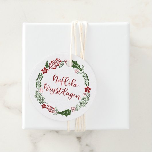 Frisian MerChristmas Noflike Krystdagen, Custom Geschenkanhänger (Beispiel)