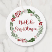 Frisian MerChristmas Noflike Krystdagen, Custom Geschenkanhänger (Vorderseite)