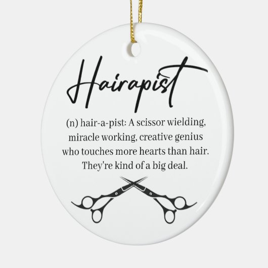 Frisierschmuck Keramik Ornament (Links)