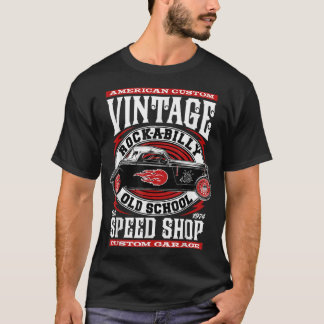 Frisierte Auto 70er Rockabilly Clothing Sock Hop V T-Shirt
