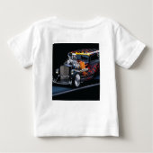 Frisierte Auto Baby T-shirt (Rückseite)