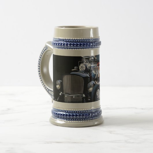 Frisierte Auto Bierglas (Vorderseite Links)