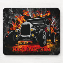 Frisierte Auto Brennen des Feuers Hinzufügen von N