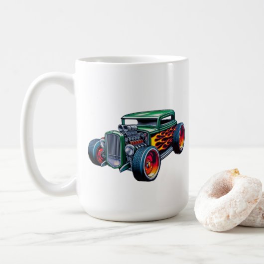 Frisierte Auto Car Kaffeetasse (Mit Donut)
