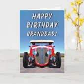 Frisierte Auto Classic Car Rockabilly RocknRoll Ge Karte (Gelbe Blume)