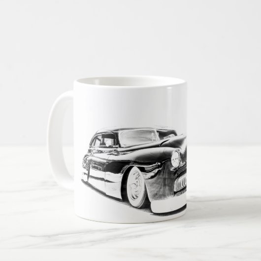 frisierte Auto Coffee Cup Kaffeetasse (Vorderseite Links)