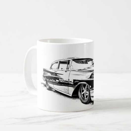 Frisierte Auto Coffee Cup Kaffeetasse (Vorderseite Links)