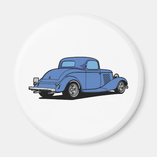 Frisierte Auto Coupe Magnet (Vorne)