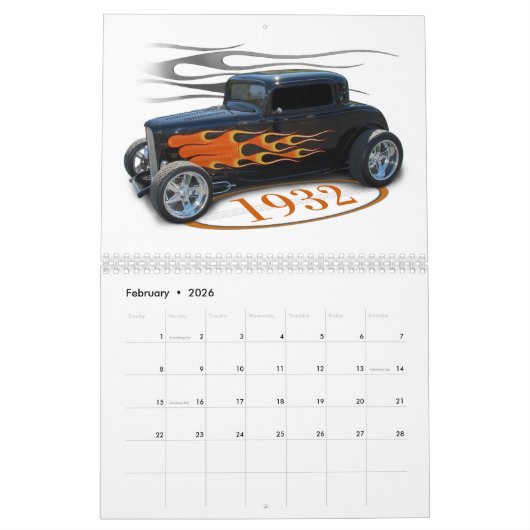 Frisierte Auto Coupes Kalender (Feb 2026)