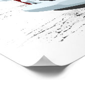 frisierte Auto der 50er Jahre Poster (Ecke)