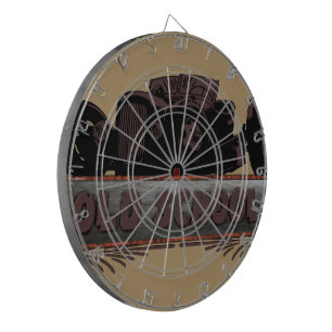 Frisierte Auto der Alten Schule Dartscheibe