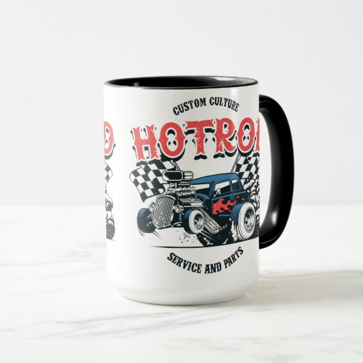 Frisierte Auto Design Tasse (VorderseiteRechts)