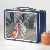 Frisierte Auto Dragster Metall Brotdose (Beispiel)