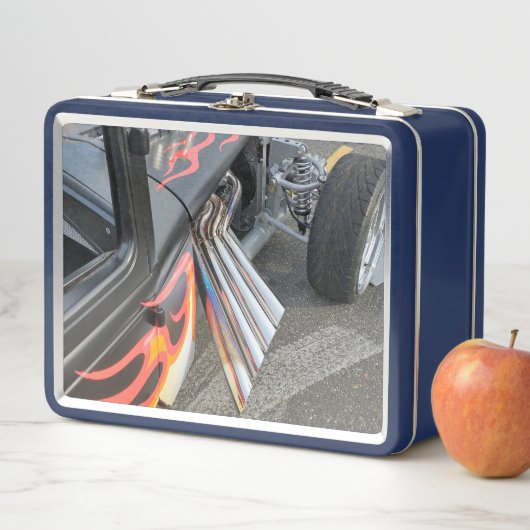 Frisierte Auto Dragster Metall Brotdose (Beispiel)